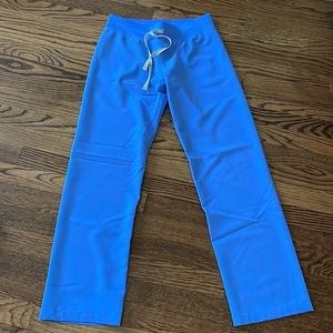 Size small petite figs Livingston basic scrub pants ceil blue